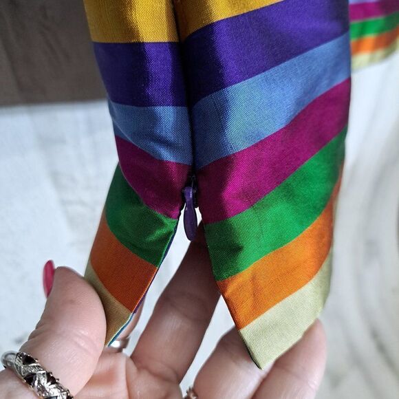 Talbots Top 100% Raw Silk GORGEOUS 10P EXCELLENT CONDITION  like new - Picture 5 of 6